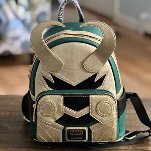 Loungefly Marvel Loki Vegan Leather Backpack NWT